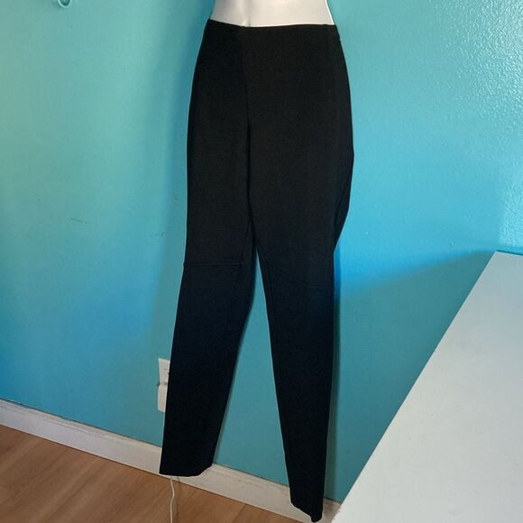 Eileen Fisher Black Size M  Lower Rise Legging Pants Rayon Stretch Pull On - Picture 11 of 11